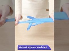 青いM L XLのニトリルの使い捨て可能な手袋は100 PC生殖不能手の手袋を囲む